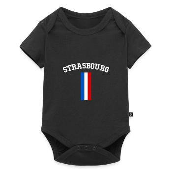 Strasbourg Ligue 1 - Body à manches courtes Premium Bébé - noir - Devant