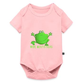 Laughing frog - Baby Premium short-sleeve bodysuit - rose - Front