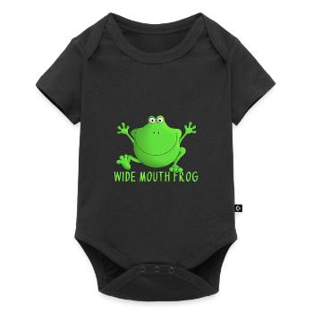 Laughing frog - Baby Premium short-sleeve bodysuit - black - Front