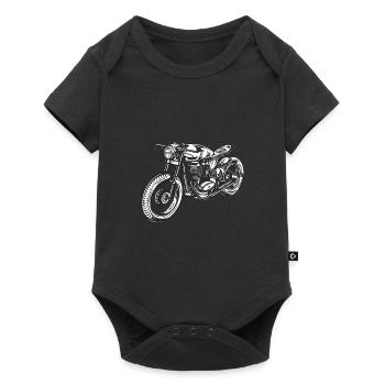 Conception de motard / moto / moto - Body à manches courtes Premium Bébé - noir - Devant