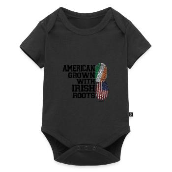 Irland Irisch Irische Wurzeln Geschenk - Baby Premium Kurzarmbody - Schwarz - Vorne