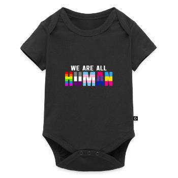We Are All Human - Baby Premium short-sleeve bodysuit - black - Front