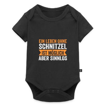 Schnitzel Wiener Wiener Geschenk - Baby Premium Kurzarmbody - Schwarz - Vorne