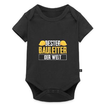 Bauleiter Bauaufsicht Hausbau Geschenk - Baby Premium Kurzarmbody - Schwarz - Vorne