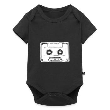 Music Cassette Cassette Audio Tape - Baby Premium short-sleeve bodysuit - black - Front