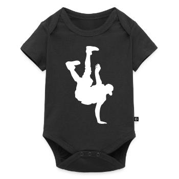 Breakdance - Baby Premium Kurzarmbody - Schwarz - Vorne