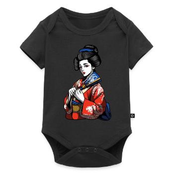 Japan Geisha - Baby Premium short-sleeve bodysuit - black - Front
