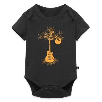 Guitars Guitarist Bassist Guitar Vintage Tree - Baby Premium short-sleeve bodysuit - black - Front