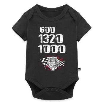Conception de bateaux de course pour les courses de dragsters - Body à manches courtes Premium Bébé - noir - Devant