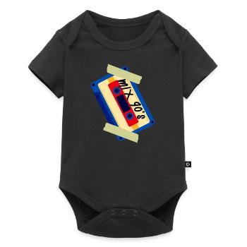 90's Mix Tape Cassette - Baby Premium short-sleeve bodysuit - black - Front