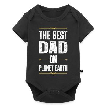Best Daddy Saying Dad Dad - Baby Premium short-sleeve bodysuit - black - Front