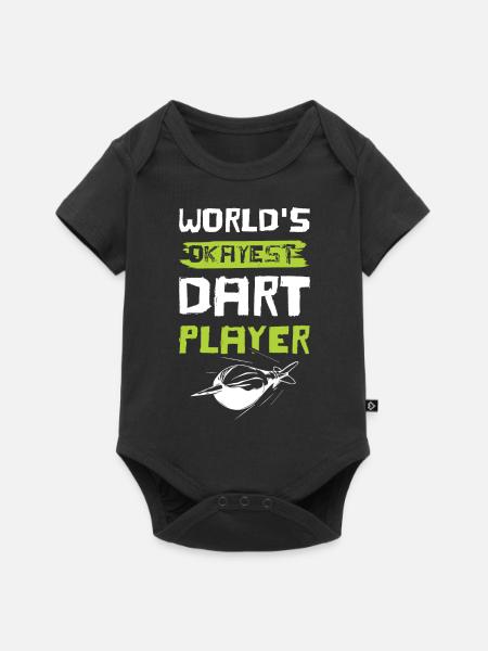 dart spieler - Baby Premium Kurzarmbody - Schwarz