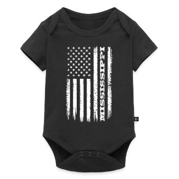 Drapeau des États-Unis Mississippi État cadeau - Body à manches courtes Premium Bébé - noir - Devant