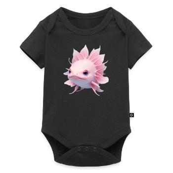 Axolotl Kawaii - Body à manches courtes Premium Bébé - noir - Devant