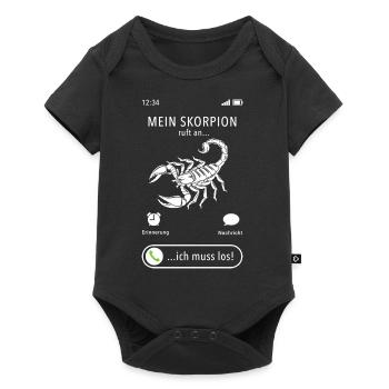 Mon scorpion m’appelle, je dois y aller, en disant - Body à manches courtes Premium Bébé - noir - Devant