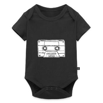 Music Cassette Cassette Audio Tape - Baby Premium short-sleeve bodysuit - black - Front