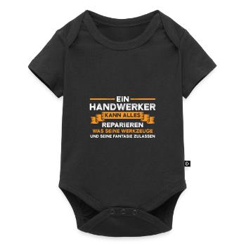 Handwerker Beruf Handwerker Geschenk - Baby Premium Kurzarmbody - Schwarz - Vorne