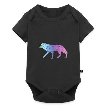 WOLF - Baby Premium Kurzarmbody - Schwarz - Vorne