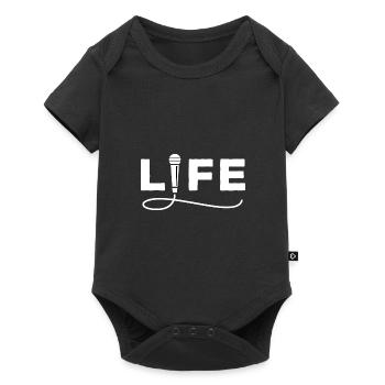 Rappeur de la vie - Body à manches courtes Premium Bébé - noir - Devant