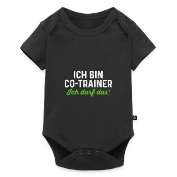 Co-Trainer Sport Coach Geschenk - Baby Premium Kurzarmbody - Schwarz - Vorne
