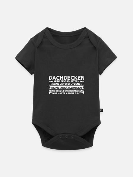 Dachdecker Beruf Dachdeckermeister Geschenk - Baby Premium Kurzarmbody - Schwarz