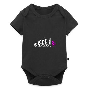 Floor Gymnastics Gymnastics Gymnastics Evolution - Baby Premium short-sleeve bodysuit - black - Front