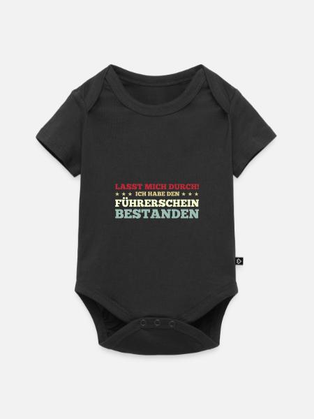 Führerschein Prüfung Führerscheinprüfung Geschenk - Baby Premium Kurzarmbody - Schwarz