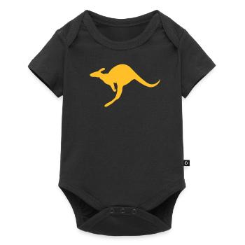 Australia kangaroo roo wallaby outback - Baby Premium short-sleeve bodysuit - black - Front