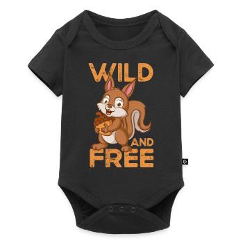 Squirrel squirrel squirrel-lover-S - Baby Premium short-sleeve bodysuit - black - Front