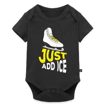 Ice Skating Figure Skating Skating Skating - Baby Premium short-sleeve bodysuit - black - Front