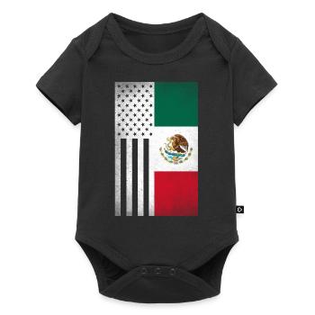 Mexiko Design für stolze mexikanische Amerikaner - Baby Premium Kurzarmbody - Schwarz - Vorne