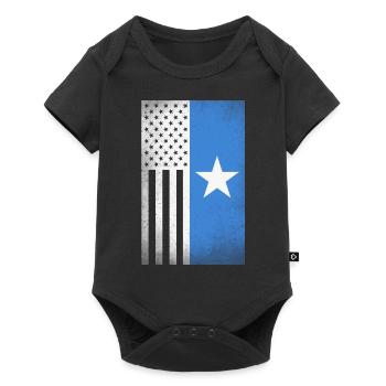 Somalia Design für stolze somalische Amerikaner - Baby Premium Kurzarmbody - Schwarz - Vorne