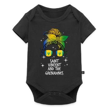 Saint Vincent and the Grenadines - Baby Premium short-sleeve bodysuit - black - Front