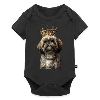 Shih Tzu - Baby Premium short-sleeve bodysuit - black - Front