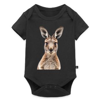 Kangaroo - Baby Premium short-sleeve bodysuit - black - Front