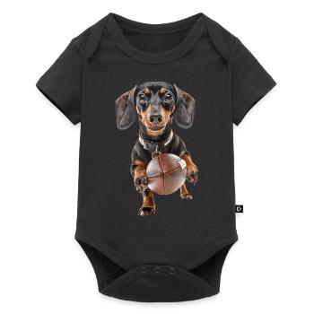 Teckel - Body à manches courtes Premium Bébé - noir - Devant