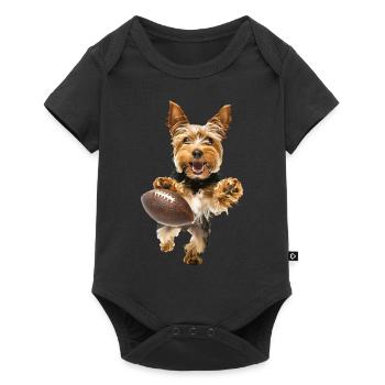 Yorkshire Terrier - Baby Premium short-sleeve bodysuit - black - Front