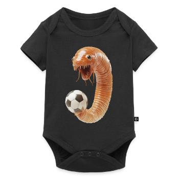 Wurm - Baby Premium Kurzarmbody - Schwarz - Vorne