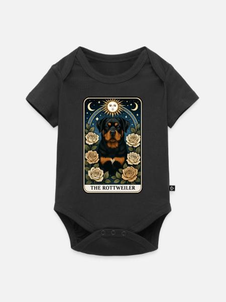 Rottweiler - Baby Premium Kurzarmbody - Schwarz