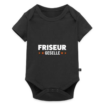 Friseur Geselle Friseur Geselle Geschenk - Baby Premium Kurzarmbody - Schwarz - Vorne
