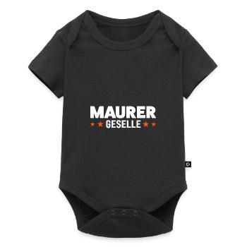 Maurer Geselle Maurer Geselle Geschenk - Baby Premium Kurzarmbody - Schwarz - Vorne