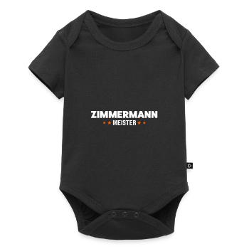 Zimmermann Meister Zimmermann Meister Geschenk - Baby Premium Kurzarmbody - Schwarz - Vorne