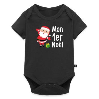 Mon premier Noël - Body à manches courtes Premium Bébé - noir - Devant