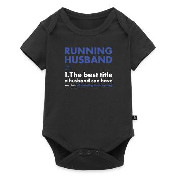 Sport Husband Running - Baby Premium short-sleeve bodysuit - black - Front