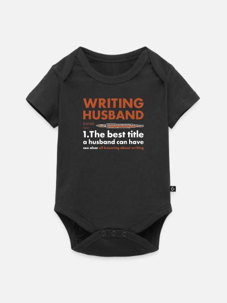 Writer Husband Definition Writing - Baby Premium Kurzarmbody - Schwarz