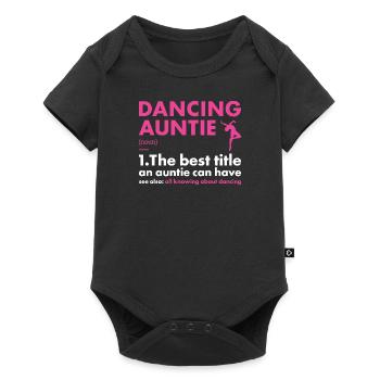 Danseuse Tante Définition Danse - Body à manches courtes Premium Bébé - noir - Devant