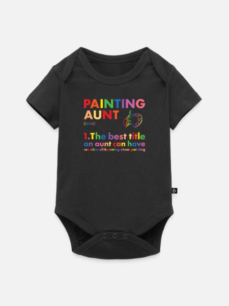 Painter Aunt Definition Painting - Baby Premium Kurzarmbody - Schwarz