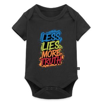Les lies more truth - Body à manches courtes Premium Bébé - noir - Devant