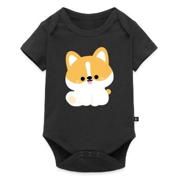 Cute Corgi - Baby Premium short-sleeve bodysuit - black - Front