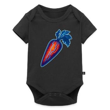 Future Veggie Design | Cyberpunk Carrot Shirt - Baby Premium short-sleeve bodysuit - black - Front